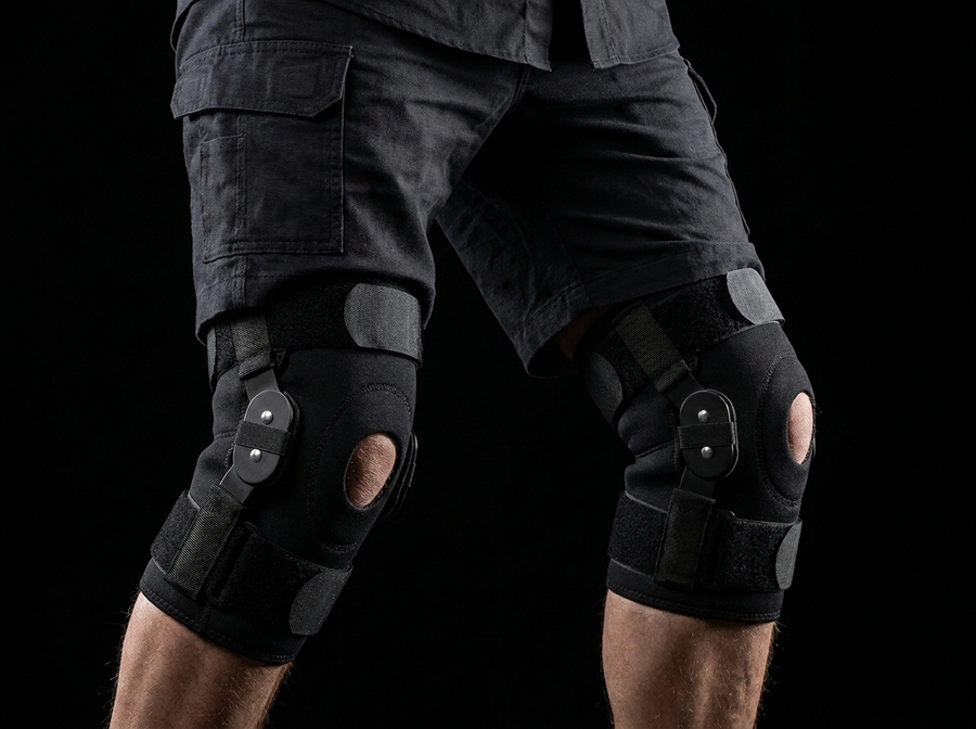 TITONIX PRO worn on both knees simultaneously