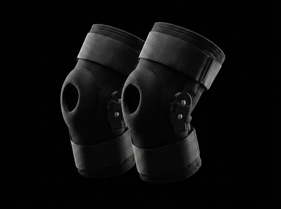 TITONIX PRO — Paire de genouillères sur fond noir studio